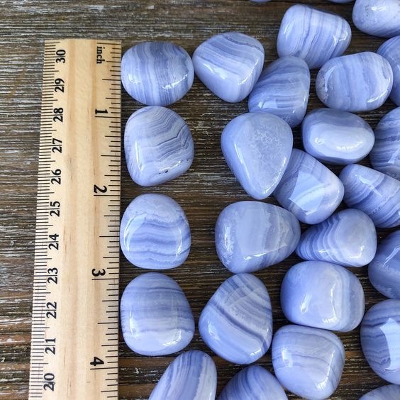 Blue Lace Agate Tumbled Stones