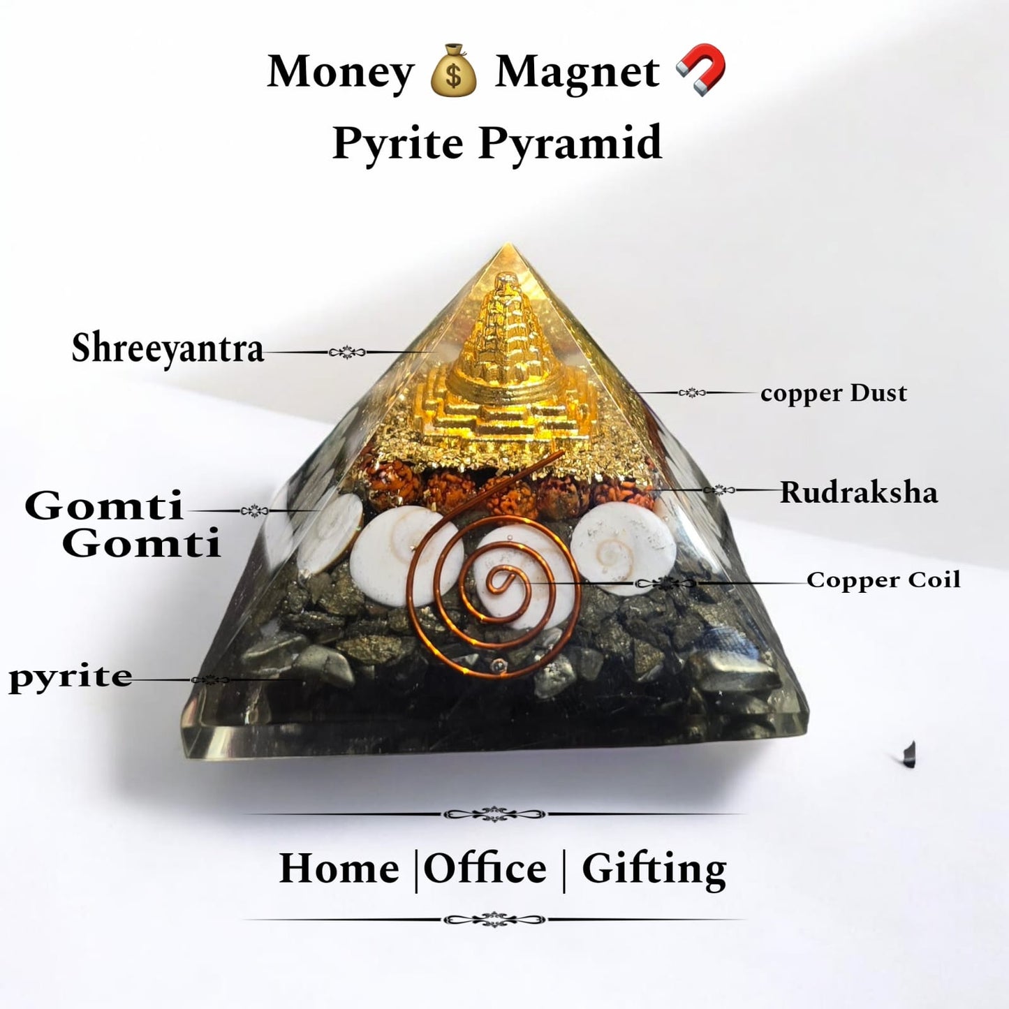 Pyrite Yantra Pyramid