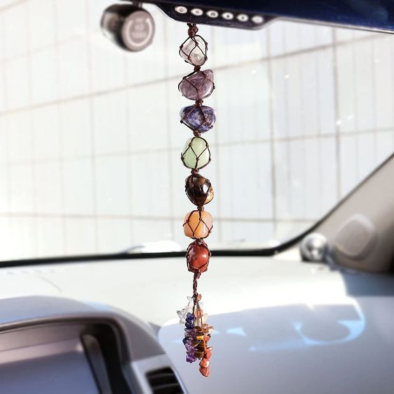 Car Crystals / 7 Chakra Hanging Crystals