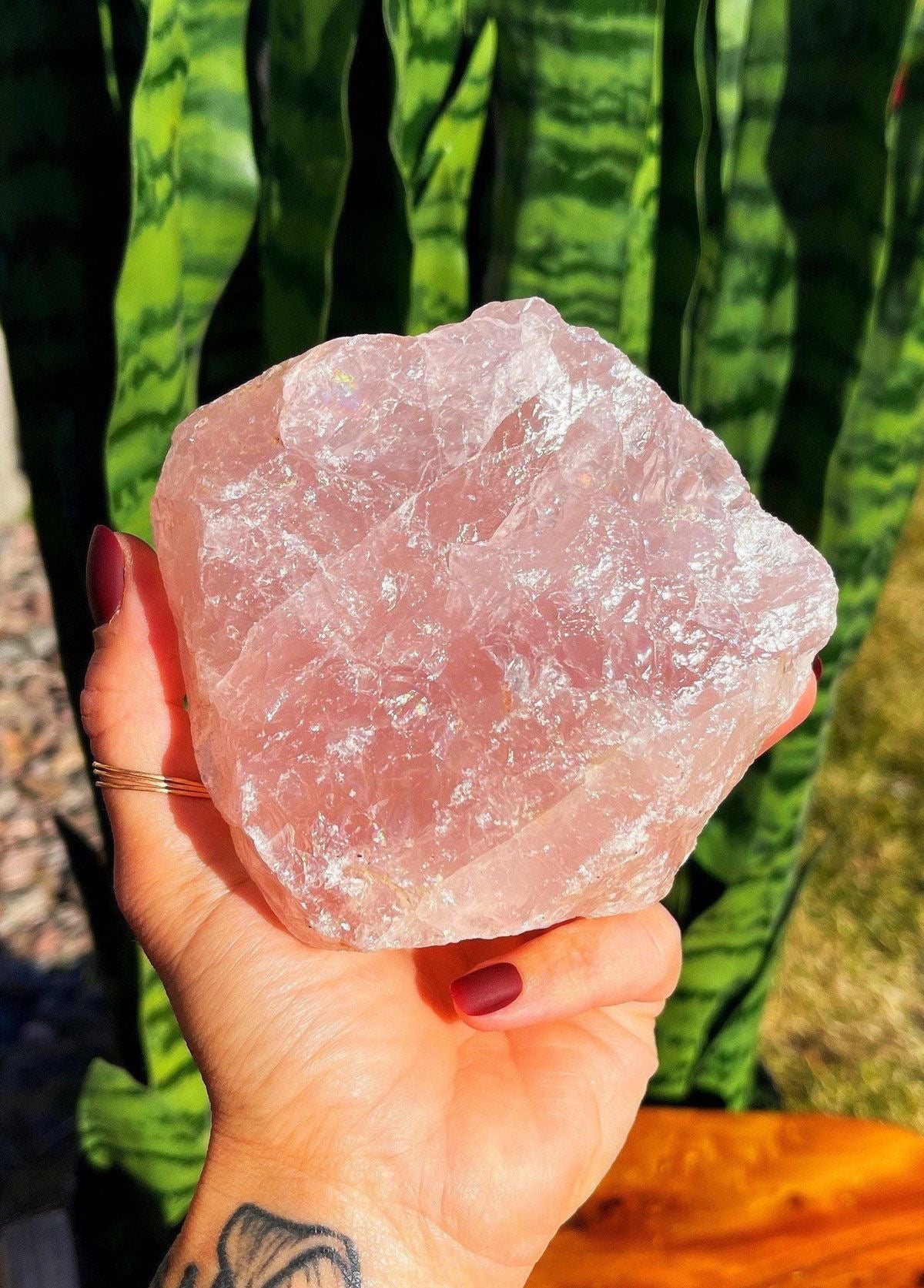 Rose Quarts Rough Crystal
