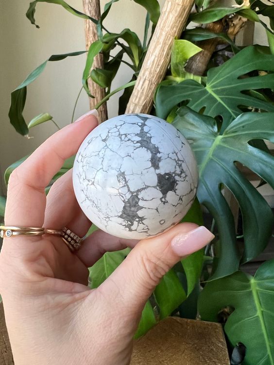 Howlite Crystal Ball