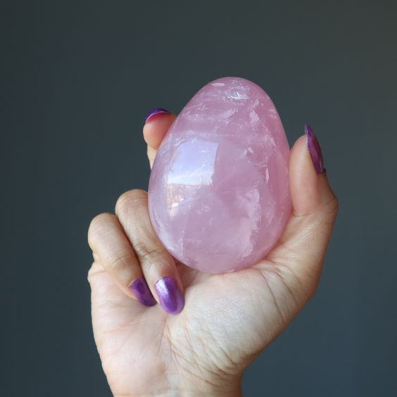 Rose Quartz Crystal Egg