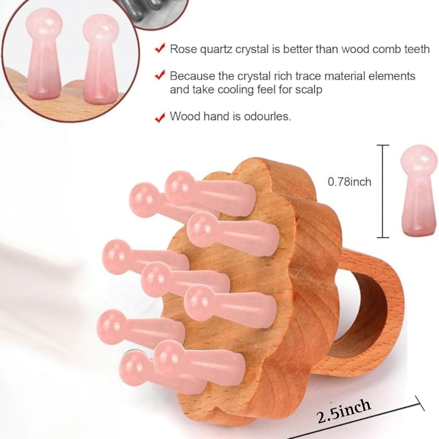 Crystal Massager Tool Comb