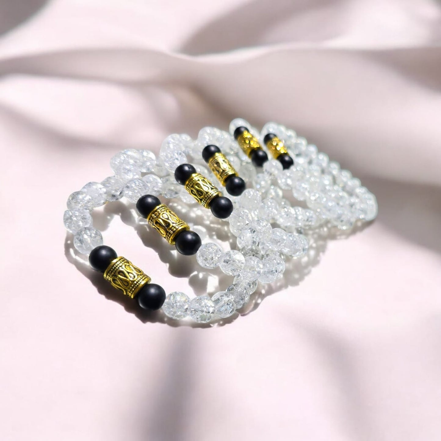 Crackle Quartz Crystal Bracelet