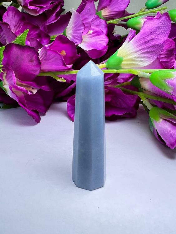 Angelite Crystal Tower
