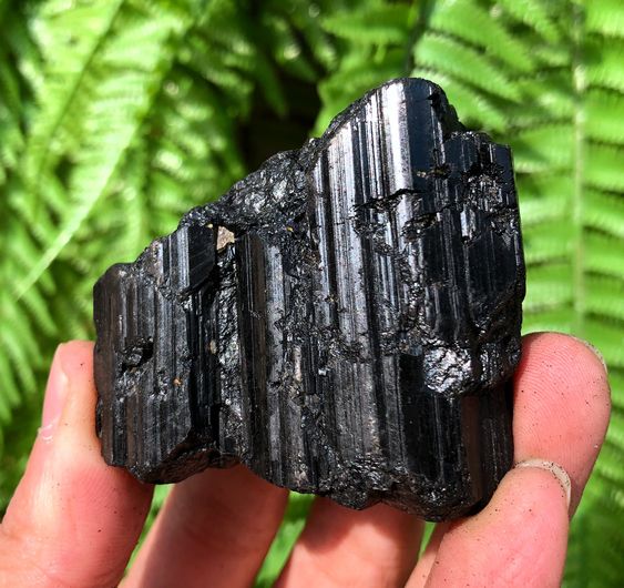 Black Tourmaline Rough Chunks For Protection (Evil eye)