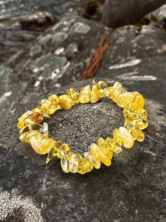 Citrine Chips Crystal Bracelet
