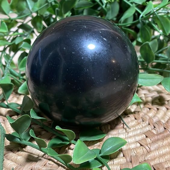 Black Tourmaline Crystal Sphere
