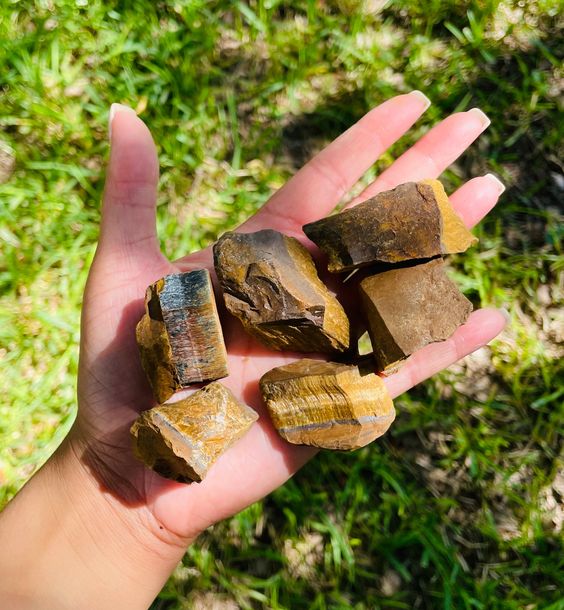Tiger Eye Small Rough Chunks