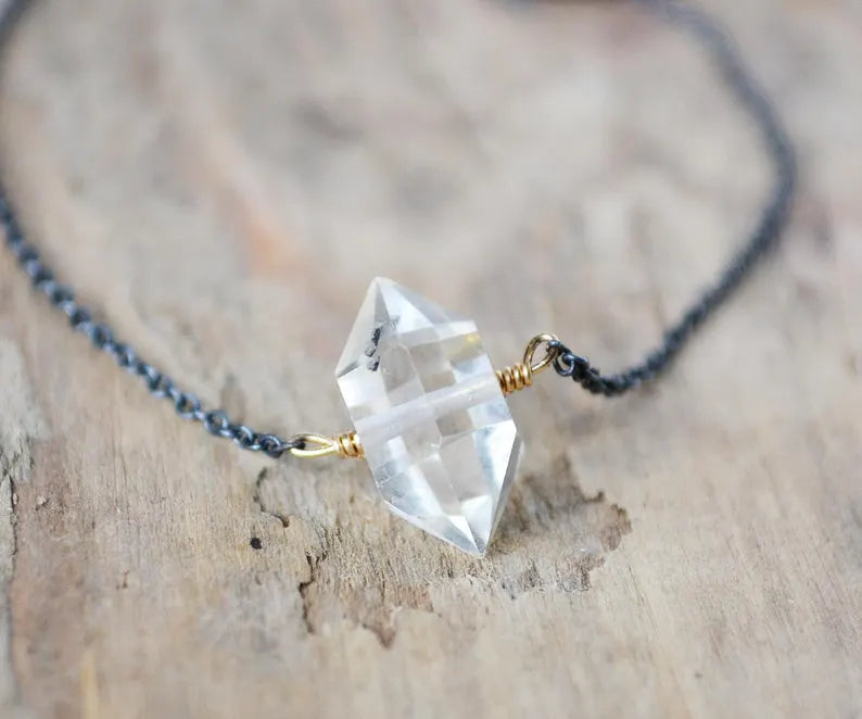 Herkimer Diamond Necklace (Herkimer Size Large)