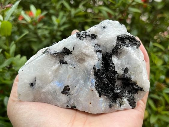 Rainbow Moonstone Rough Crystal (1 kg )