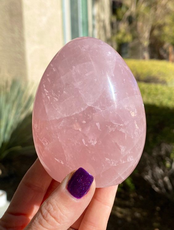 Rose Quartz Crystal Egg