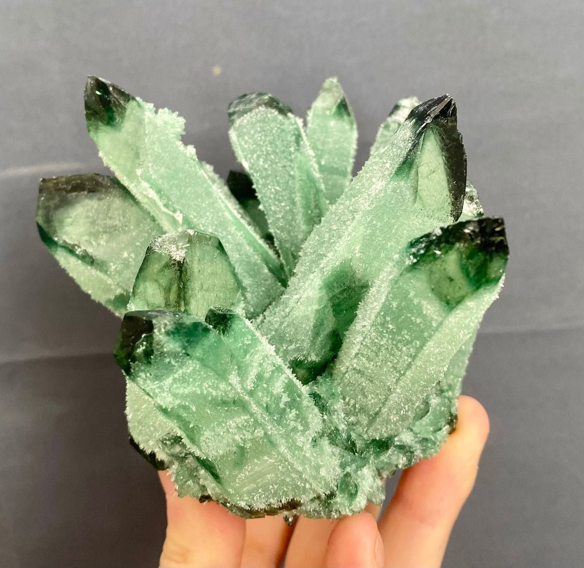 Green Quartz Cluster