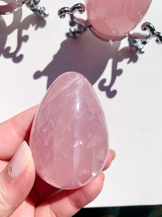 Rose Quartz Crystal Egg