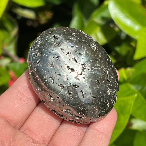 Pyrite Palm Stones