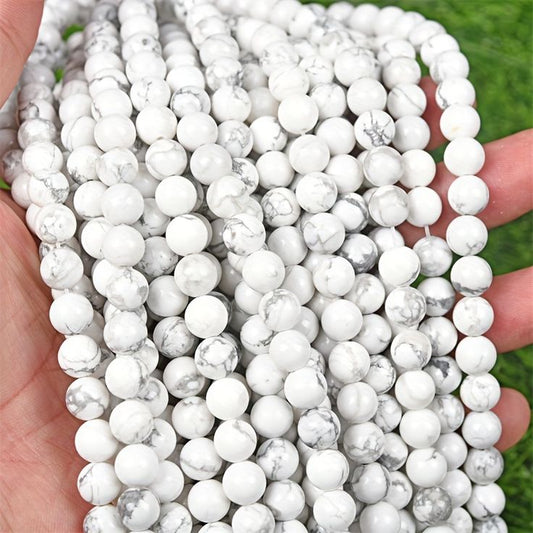 Howlite Crystal Bead Lines