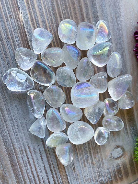 Angel Aura Quartz Tumbled Stones