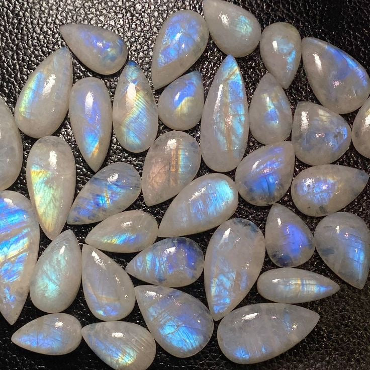 Rainbow Moonstone Cabochons