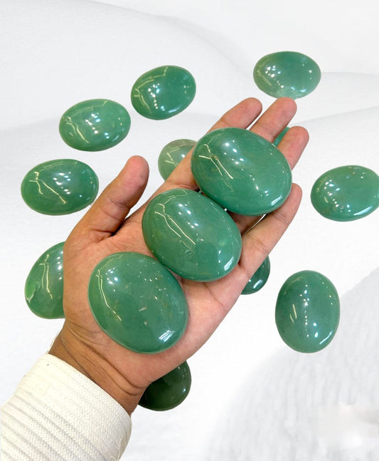 Green Aventurine Palm Stones