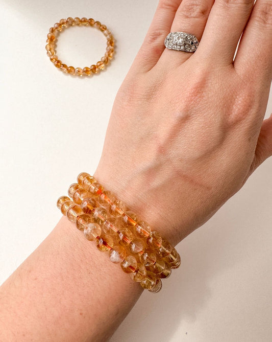 Clear Citrine Bracelets