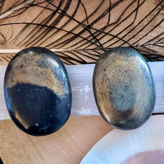 Pyrite Palm Stones