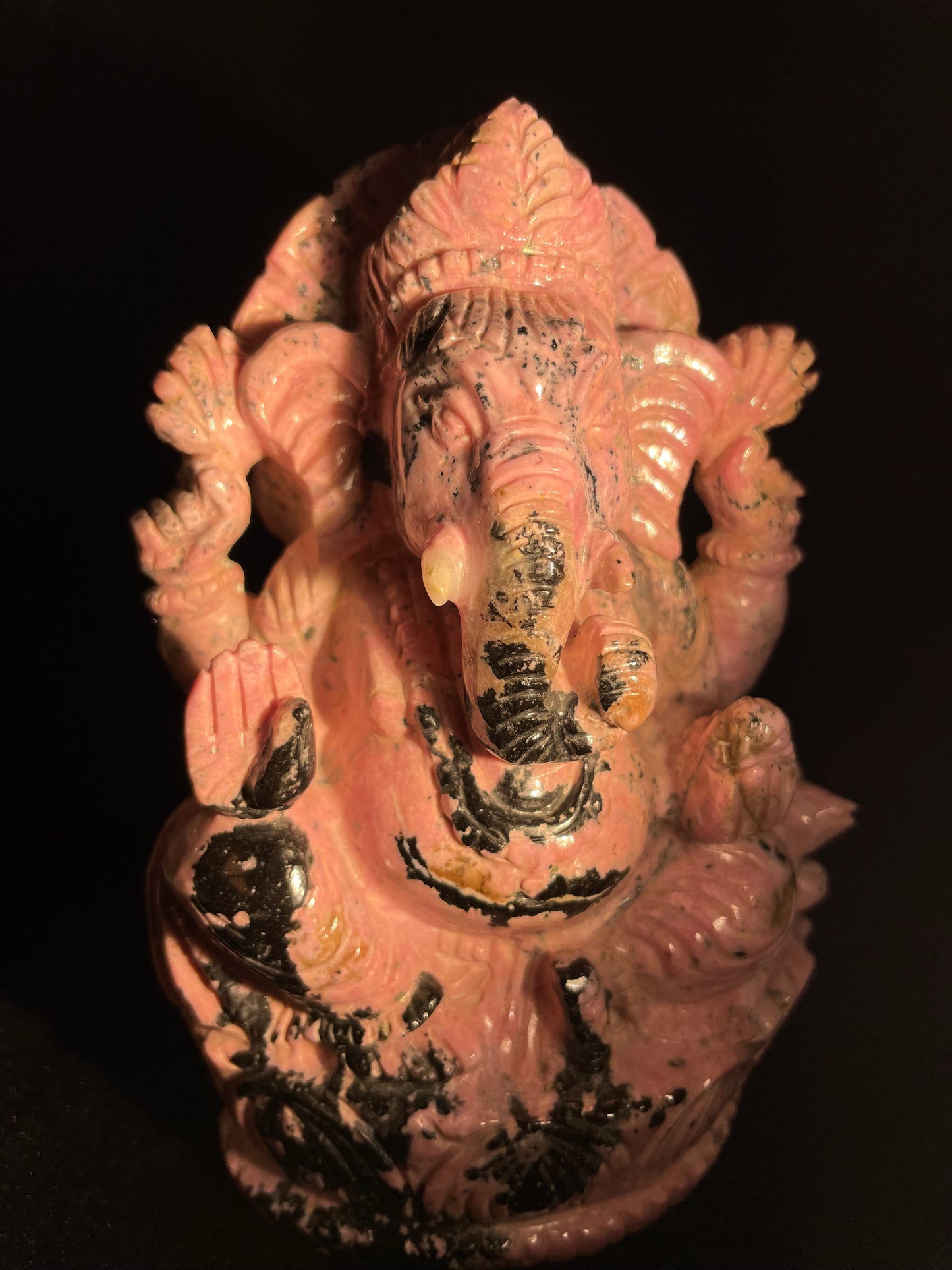 Ganesha In Rhodonite