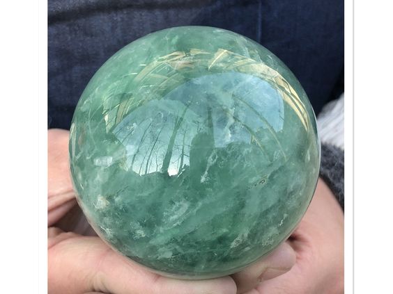 Green Fluorite Sphere