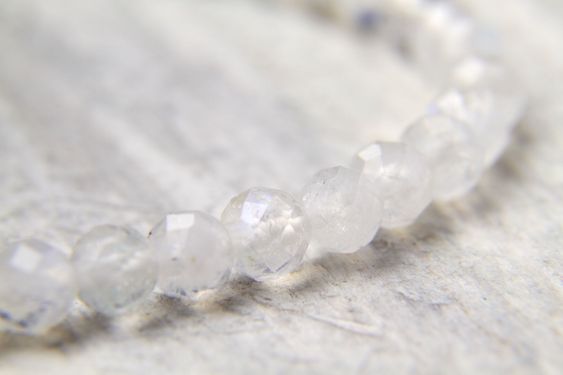 Moonstone Faceted Bracelet (4mm)