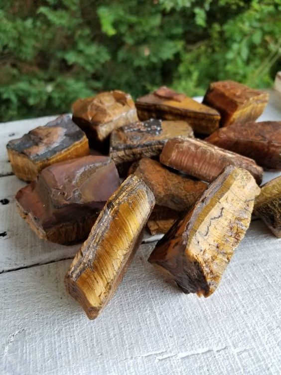 Tiger Eye Rough Uncut Crystal