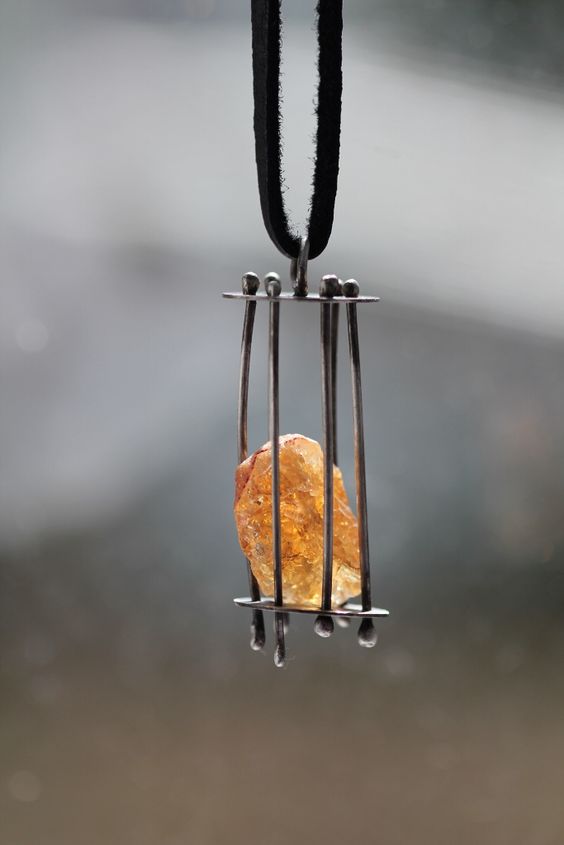 Citrine Tumble Circus Pendant