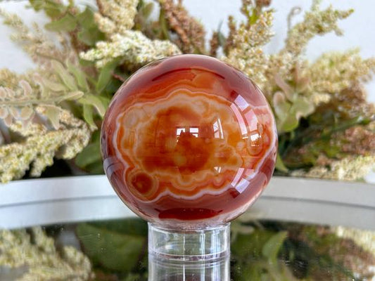 Carnelian Crystal Sphere