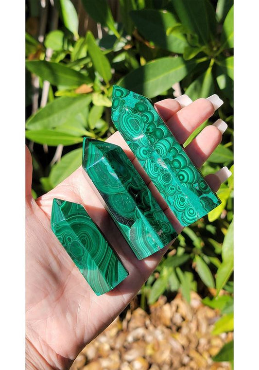 Malachite Crystal Tower