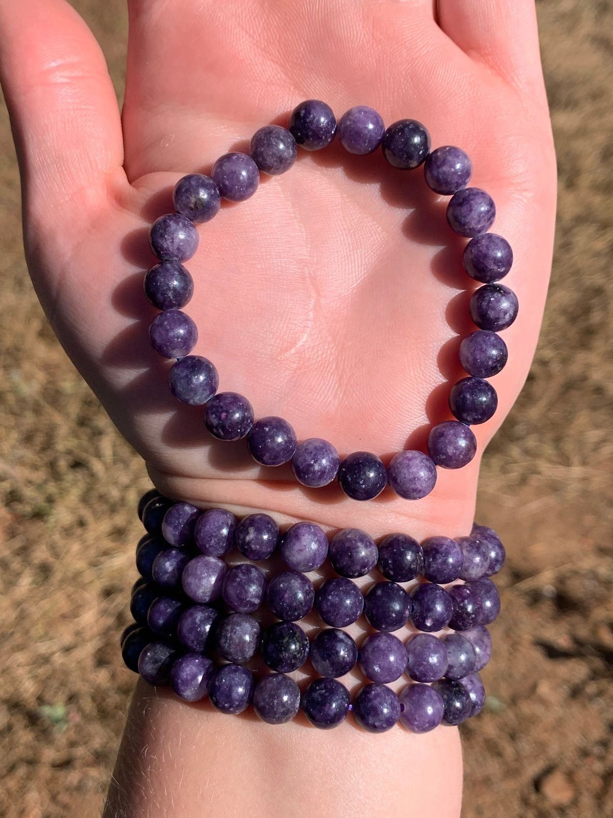 Lepidolite Crystal Bracelet