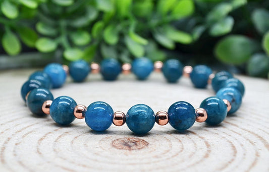 Blue Apatite Stylish Crystal Bracelet