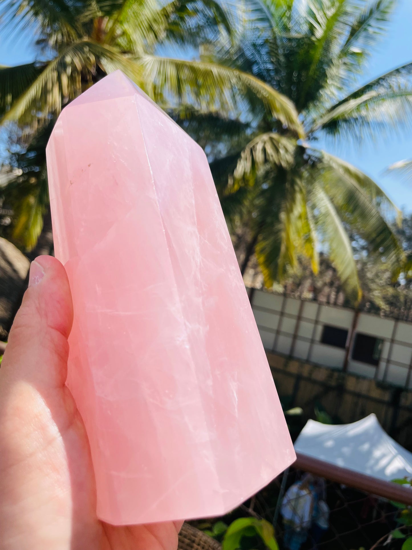 Rose Quartz Large Tower