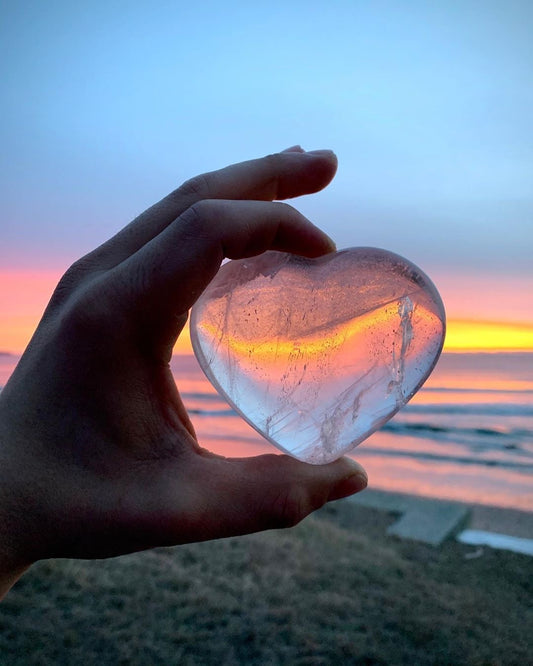 Clear Quartz Heart