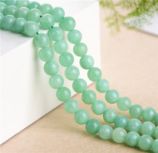 Green Aventurine Crystal Bead Lines