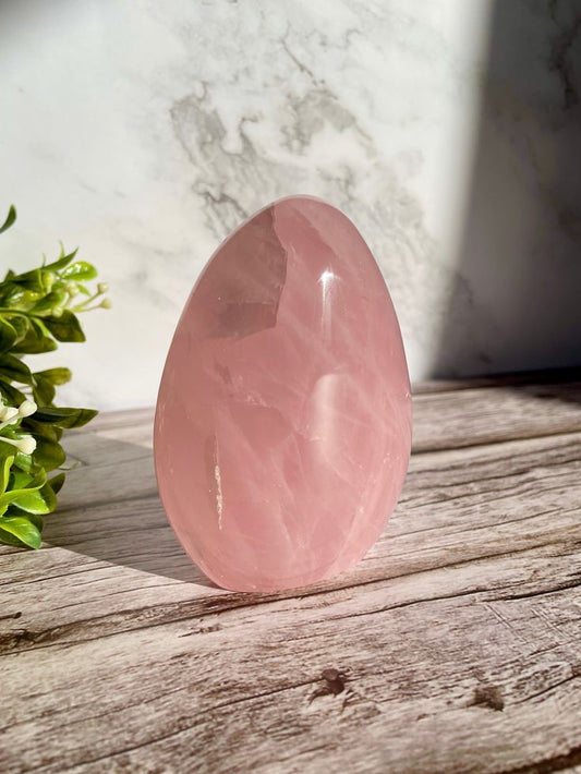 Rose Quartz Crystal Egg