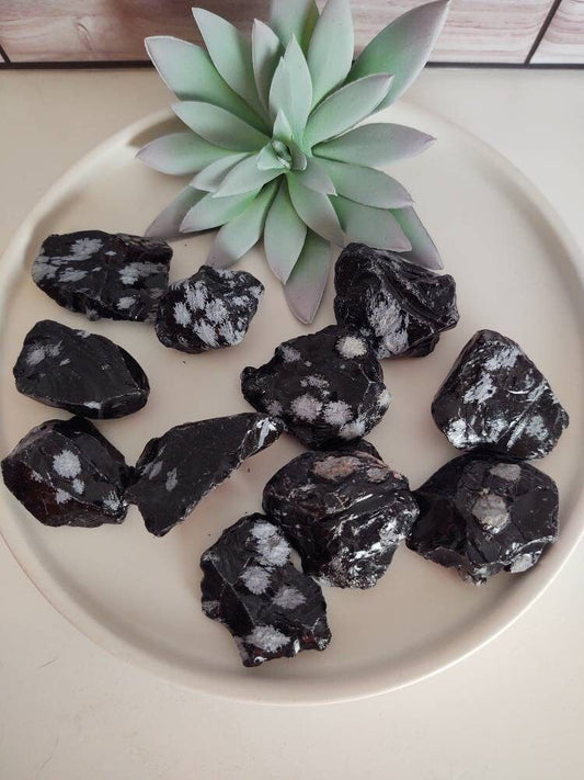 Snowflake Obsidian Rough Crystal