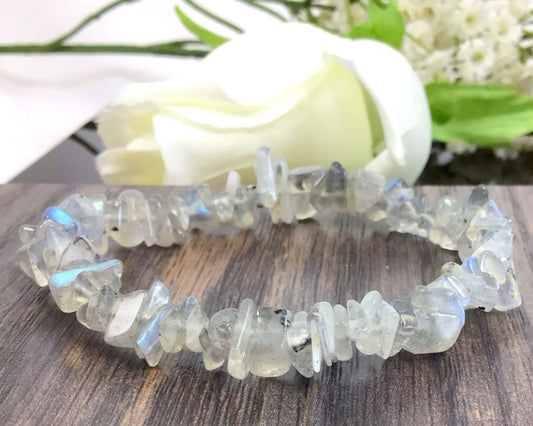 Labradorite Chips Crystal Bracelet