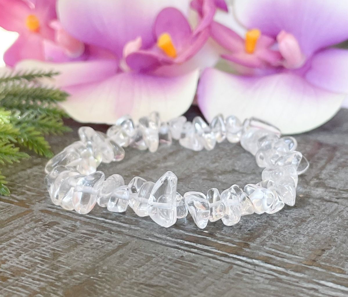 Clear Quartz Chips Bracelet