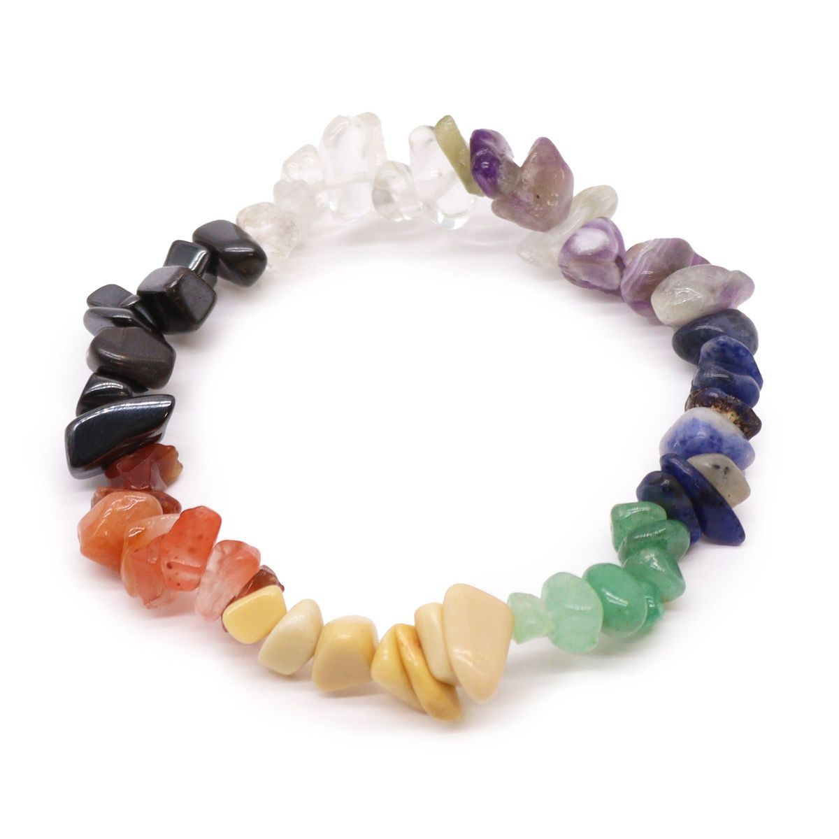 Seven Chakra Chips Bracelet