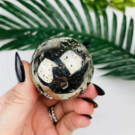 Pyrite Crystal Sphere