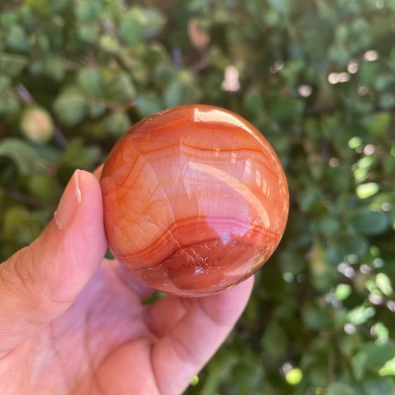Carnelian Crystal Sphere