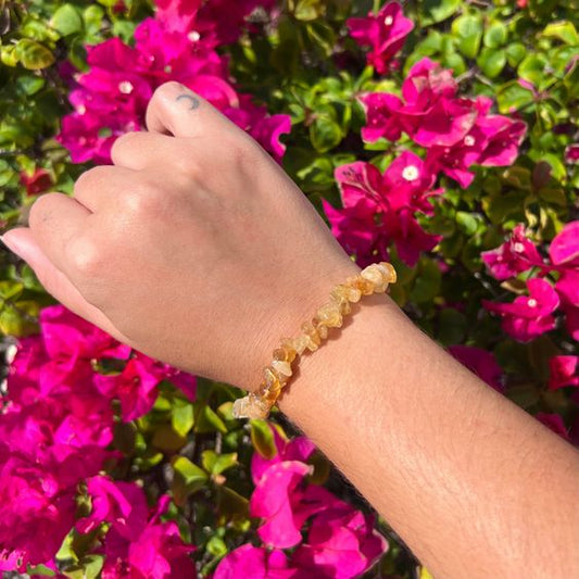 Citrine Chips Crystal Bracelet