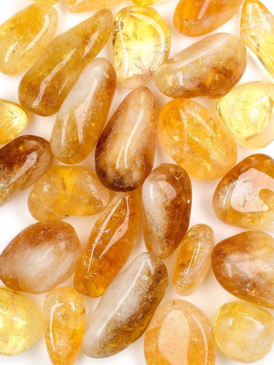 Natural Citrine Tumbled Stones (Prosperity & Motivation)