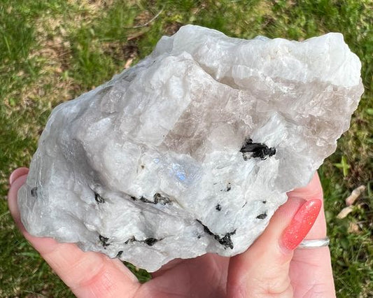 Rainbow Moonstone Rough Crystal (1 kg )