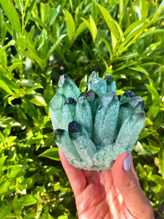 Green Quartz Cluster