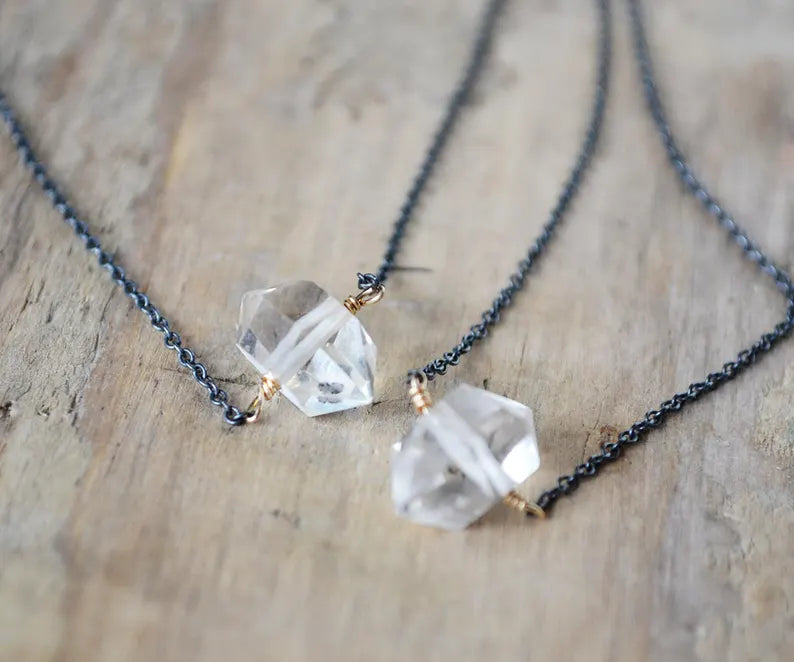 Herkimer Diamond Necklace (Herkimer Size Large)