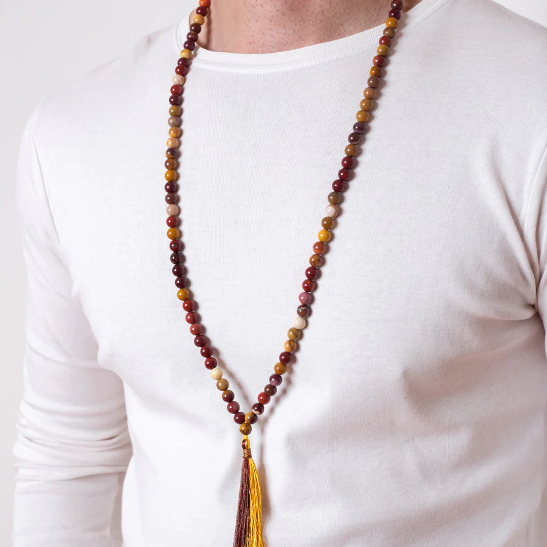 Mookaite Jap Mala 108 Beads